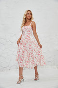 Pink Flower Summer Dress