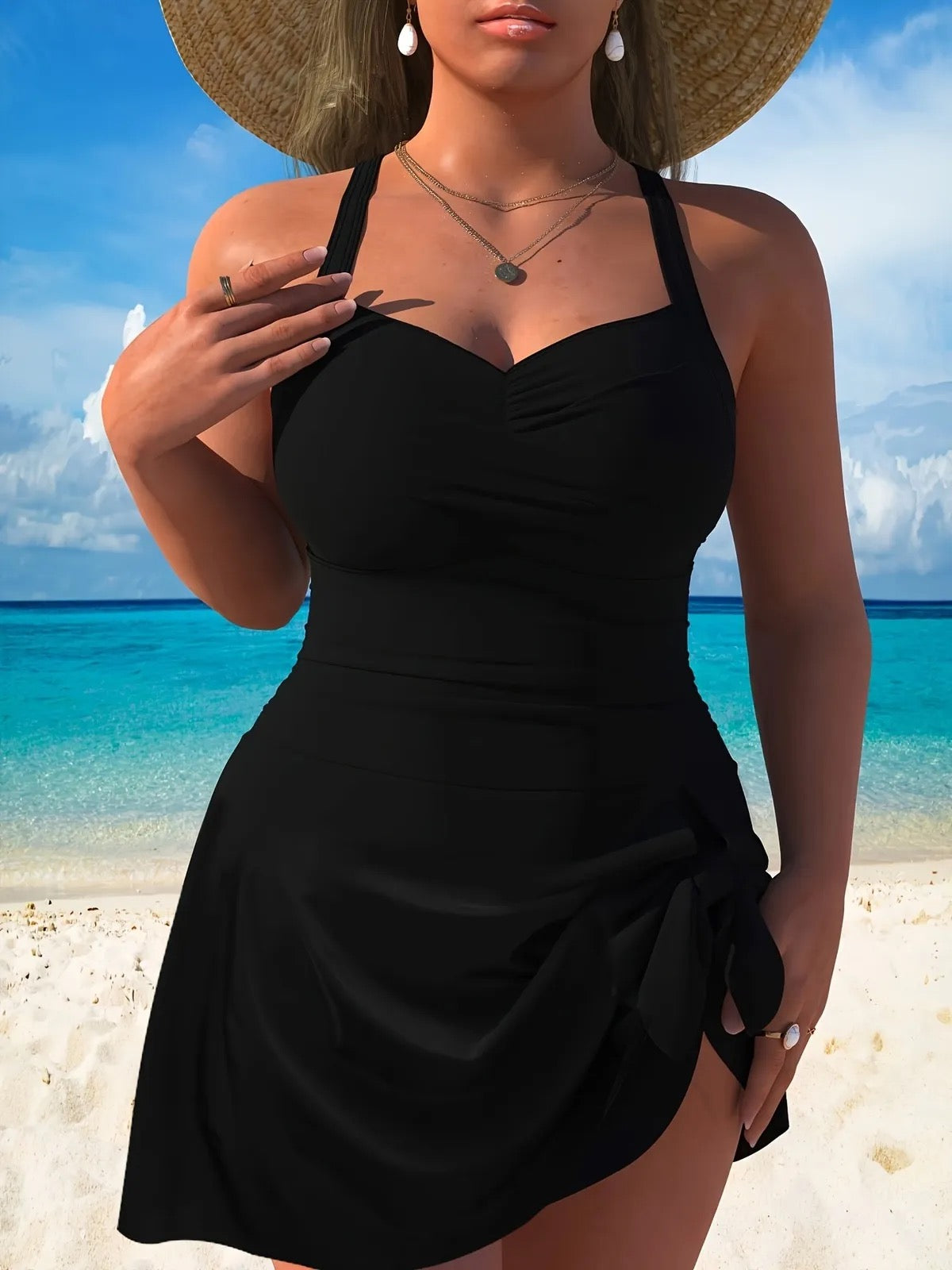 Black Strap Swimsuit