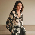 Black & White Flower Top
